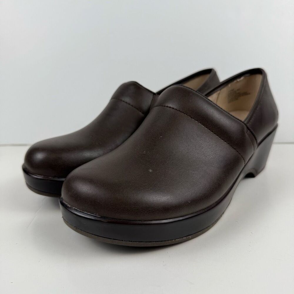 JBU by Jambu Cordoba Brown Leather Nursing Clogs Size‎ 10